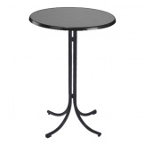 Bufetový stůl Klik-Klak High, průměr 85 cm, výška 113 cm, antracit