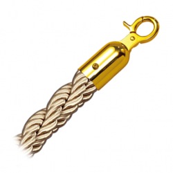 Lano Rope, pletené, champaign/zlaté, 150 cm