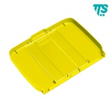 Plastové víko pro vozíky TTS 120 l, žlutá barva