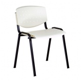 Plastová židle Layer, barva béžová, černý rám